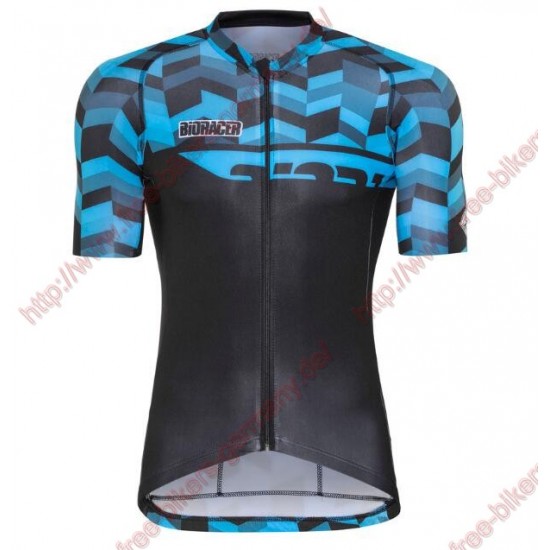 Radsport Bioracer Spitfire Fishbone Blau 2018 Trikot Kurzarm