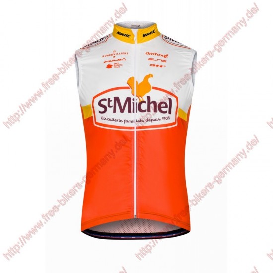 Radsport SAINT MICHEL AUBER 93 Windstopper ärmelloses Trikot Kurz