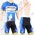Profiteam 2018 Mitchelton Scott blau Radbekleidung Satz Trikot Kurzarm+Trägerhosen Set