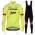 Profiteam 2018 Trek Segafredo fluo gelb Fahrradbekleidung Trikot Langarm+Lang Trägerhose