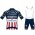 Fahrradbekleidung Radsport 2020 DECEUNINCK QUICK-STEP USA Zeitfahrmeister Radbekleidung Satz Trikot Kurzarm+Trägerhosen Set O