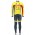 Fahrradbekleidung Radsport 2020 WALLONIE BRUXELLES Set Radbekleidung Trikot Langarm+ Trägerhosen 32HWL