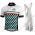 Profiteams BIANCHI MILANO Codigoro white Radbekleidung Satz Trikot Kurzarm+Trägerhosen Set Outlet