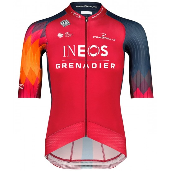 INEOS GRENADIERS 2023 EPIC RACE Radtrikot kurzarm(langer RV)