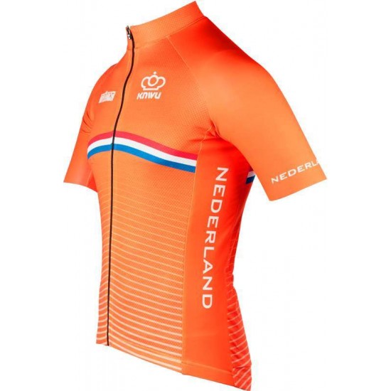 NIEDERLANDE 2022 Radtrikot kurzarm(langer RV)-Radsport-National-Team NIEDERLANDE 2022 Radtrikot kurzarm(langer RV)-Radsport-National-Team