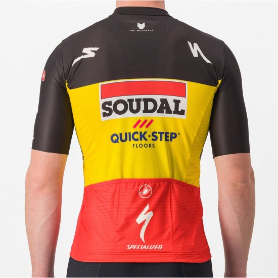 Soudal Quick-Step belgischer Meister 2023 Competizione Radtrikot kurzarm Soudal Quick-Step belgischer Meister 2023 Competizione Radtrikot kurzarm