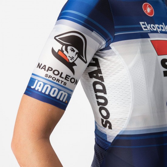 Soudal Quick-Step 2023 Competizione Radtrikot Damen kurzarm Soudal Quick-Step 2023 Competizione Radtrikot Damen kurzarm