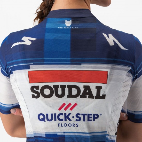Soudal Quick-Step 2023 Competizione Radtrikot Damen kurzarm Soudal Quick-Step 2023 Competizione Radtrikot Damen kurzarm