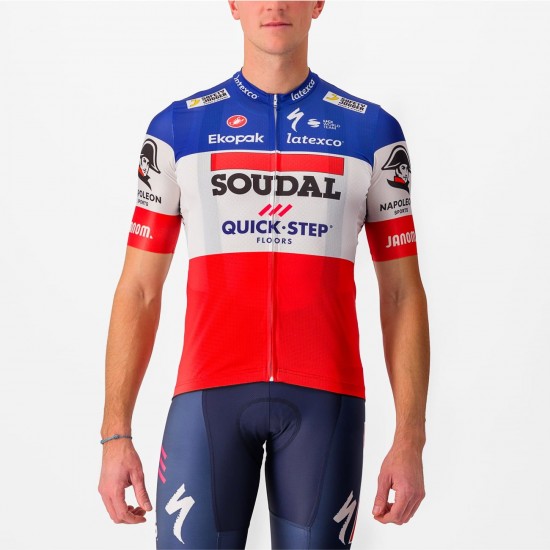 Soudal Quick-Step französischer Meister 2023 Competizione Radtrikot kurzarm Soudal Quick-Step französischer Meister 2023 Competizione Radtrikot kurzarm