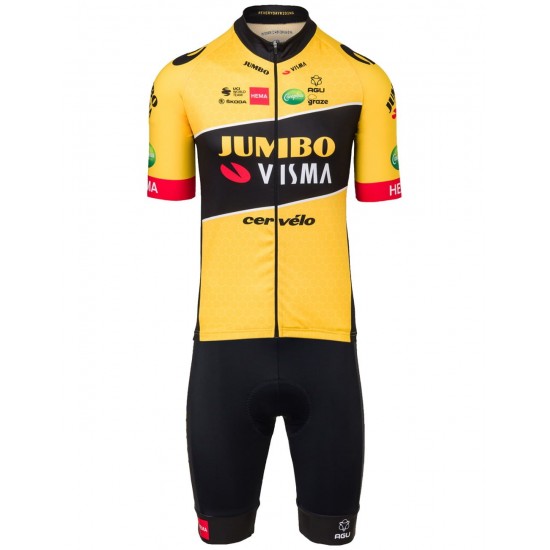 TEAM JUMBO-VISMA 2022 Trägerhose kurz TEAM JUMBO-VISMA 2022 Trägerhose kurz