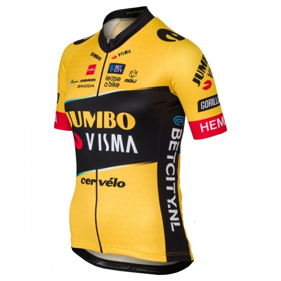 TEAM JUMBO-VISMA 2023 Radtrikot Damen kurzarm TEAM JUMBO-VISMA 2023 Radtrikot Damen kurzarm