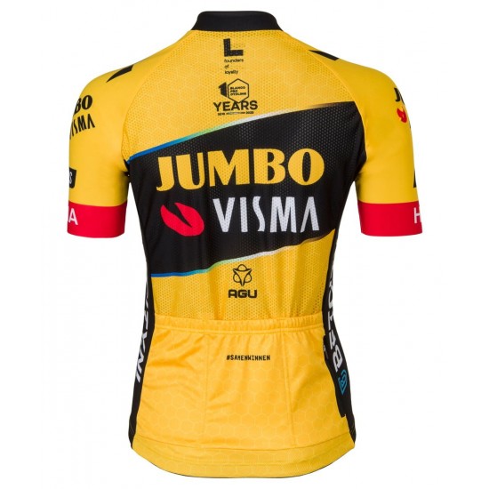TEAM JUMBO-VISMA 2023 Radtrikot Damen kurzarm TEAM JUMBO-VISMA 2023 Radtrikot Damen kurzarm