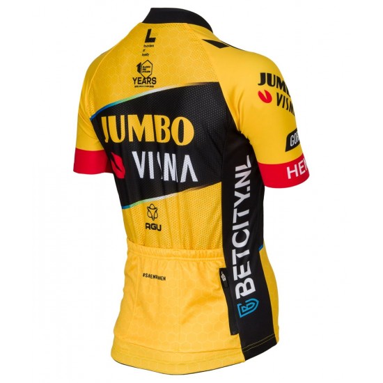 TEAM JUMBO-VISMA 2023 Radtrikot Damen kurzarm TEAM JUMBO-VISMA 2023 Radtrikot Damen kurzarm