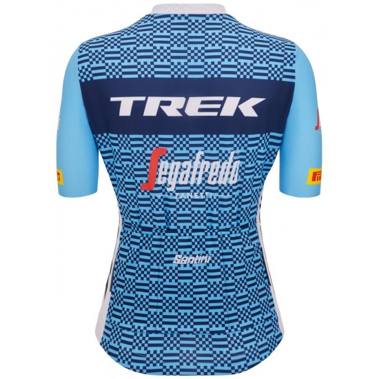 TREK-SEGAFREDO Damen Team 2023 Radsport Set(Radtrikot langer RV+Radhose) TREK-SEGAFREDO Damen Team 2023 Radsport Set(Radtrikot langer RV+Radhose)