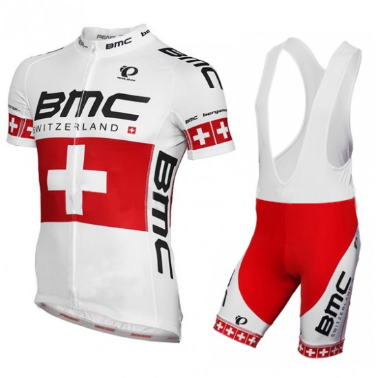 2015 Pearl Izumi BMC Fahrradbekleidung Satz Fahrradtrikot Kurzarm Trikot und Kurz Trägerhose GPIM642
