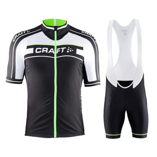 2015 Craft Bike Grand Tour Schwarz-Weiß-Grün Fahrradbekleidung Satz Fahrradtrikot Kurzarm Trikot und Kurz Trägerhose SVCN674 2015 Craft Bike Grand Tour Schwarz-Weiß-Grün Fahrradbekleidung Satz Fahrradtrikot Kurzarm Trikot und Kurz Trägerhose SVCN674