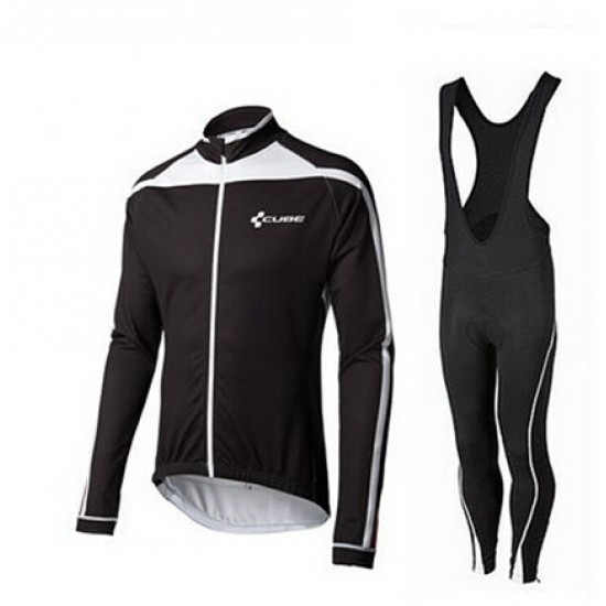 2015 Cube schwarz Weiß Fahrradbekleidung Radtrikot Satz Langarm und Lange Trägerhose schwarz MCNT743 2015 Cube schwarz Weiß Fahrradbekleidung Radtrikot Satz Langarm und Lange Trägerhose schwarz MCNT743