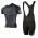 2015 Cube schwarz Fahrradbekleidung Satz Fahrradtrikot Kurzarm Trikot und Kurz Trägerhose MWMC422