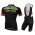 2015 Nalini Grechetto Schwarz fluorescence Fahrradbekleidung Satz Fahrradtrikot Kurzarm Trikot und Kurz Trägerhose JAIP776
