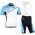 2015 SIDI Fahrradbekleidung Satz Fahrradtrikot Kurzarm Trikot und Kurz Trägerhose blau QBQA663