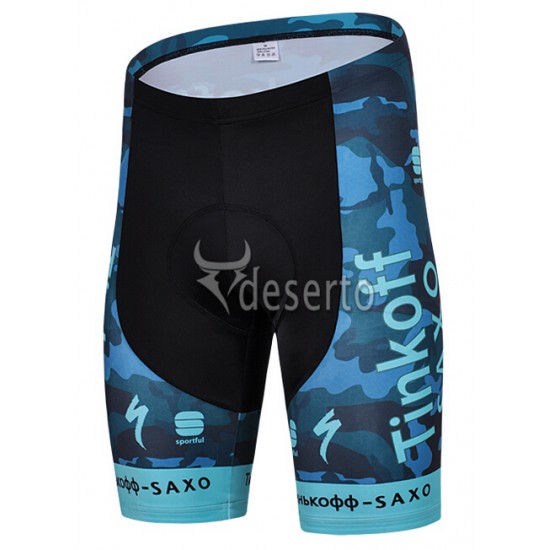 2015 Saxo Bank Tinkoff Kurz Radhose Camouflage Blau YQLV175