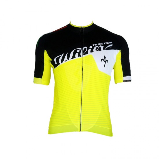 WILIER 2015 Gelb Weiß Schwarz Radtrikot Kurzarm LTSN879