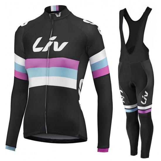 2015 Damen LIV Fahrradbekleidung Radtrikot Satz Langarm und Lange Fahrradhose QBUP170