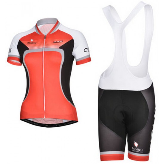 2014 Nalini Damen Fahrradbekleidung Satz Fahrradtrikot Kurzarm Trikot und Kurz Trägerhose RIAV805