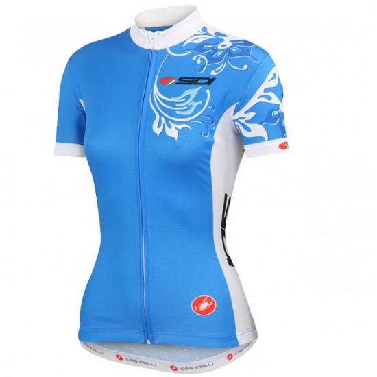2015 SIDI Damen blau Radtrikot Kurzarm ZSLY513
