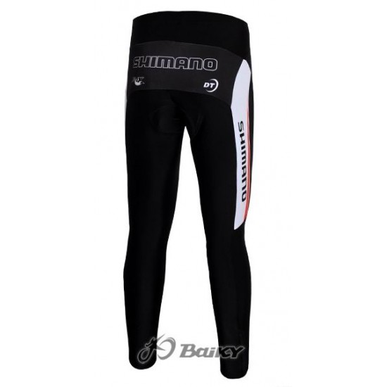 Shimano Pro Team Lang Radhose Schwarz Weiß Rot PYDL413