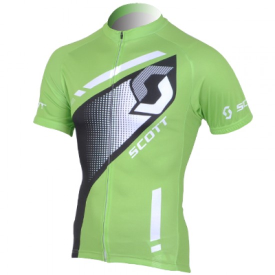 2013 Scott Racing Radtrikot Kurzarm Grün Schwarz JJGA249
