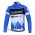 Garmin Barracuda Pro Team Fahrradtrikot Langarm Blau Weiß JMNP680
