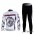China Dragon Radbekleidung Satz Fahrradtrikot Langarm und Lang Radhose Weiß WGAF673