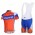Rabobank Pro Team Fahrradbekleidung Satz Fahrradtrikot Kurzarm Trikot und Kurz Trägerhose Orange Blau ULIN616