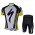 2013 Specialized Radtrikot Kurzarm und Kurz Radhose Kits Weiß Schwarz Gelb INZM210