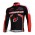 Subaru Peak Bar Team Fahrradtrikot Langarm Schwarz Rot GFWB373