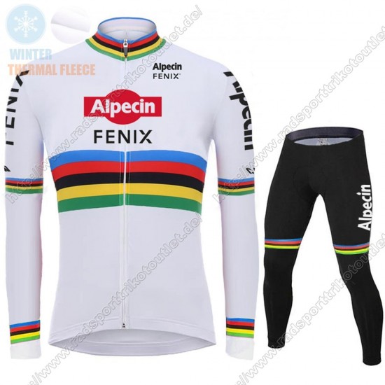 Profiteams Winter 2021 Alpecin Fenix World Champion Weiß Radsport Fahrradbekleidung Trikot Langarm+Lang Trägerhose ZUUYL Profiteams Winter 2021 Alpecin Fenix World Champion Weiß Radsport Fahrradbekleidung Trikot Langarm+Lang Trägerhose ZUUYL