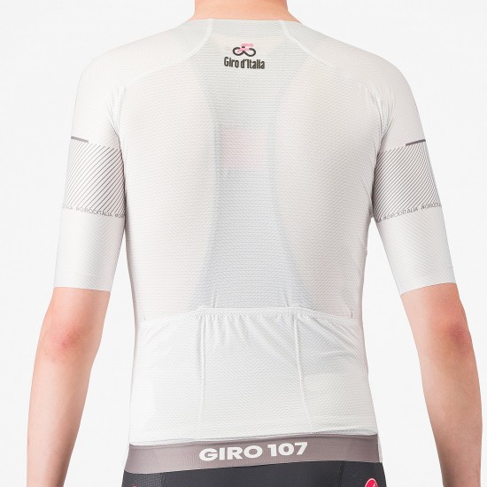 Bekleidung Herren Weißes Trikot Giro d'Italia 2024 Race Bekleidung Herren Weißes Trikot Giro d'Italia 2024 Race