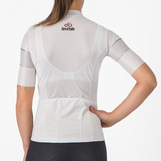 Bekleidung Damen Weißes Trikot Damen Giro d'Italia 2024 Competizione Bekleidung Damen Weißes Trikot Damen Giro d'Italia 2024 Competizione