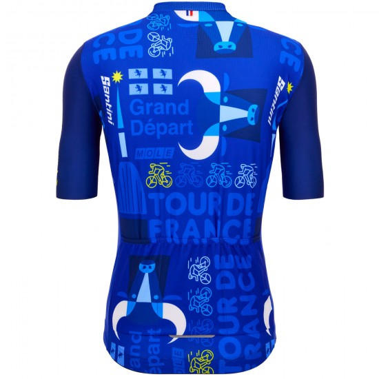 Bekleidung Herren Jersey Santini Tour de France 2024-Turin Bekleidung Herren Jersey Santini Tour de France 2024-Turin