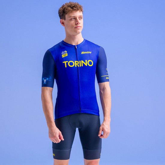 Bekleidung Herren Jersey Santini Tour de France 2024-Turin Bekleidung Herren Jersey Santini Tour de France 2024-Turin