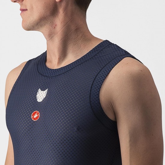 Bekleidung Herren Castelli Soudal Quick-Step 2024 Pro Mesh armellose trikot Bekleidung Herren Castelli Soudal Quick-Step 2024 Pro Mesh armellose trikot