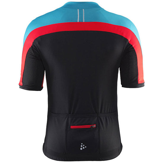 Bekleidung Herren Craft Velo Trikot-Schwarz Rot Blau Bekleidung Herren Craft Velo Trikot-Schwarz Rot Blau