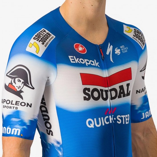 Bekleidung Herren Castelli Soudal Quick-Step 2024 Sanremo BTW Speed Suit einteiler Bekleidung Herren Castelli Soudal Quick-Step 2024 Sanremo BTW Speed Suit einteiler