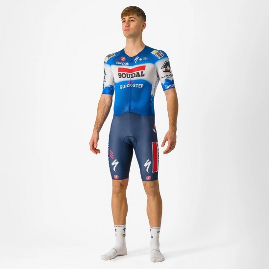 Bekleidung Herren Castelli Soudal Quick-Step 2024 Sanremo BTW Speed Suit einteiler Bekleidung Herren Castelli Soudal Quick-Step 2024 Sanremo BTW Speed Suit einteiler