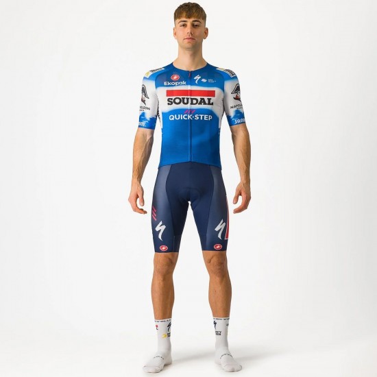 Bekleidung Herren Castelli Soudal Quick-Step 2024 Aero Race 7.0 trikot Bekleidung Herren Castelli Soudal Quick-Step 2024 Aero Race 7.0 trikot