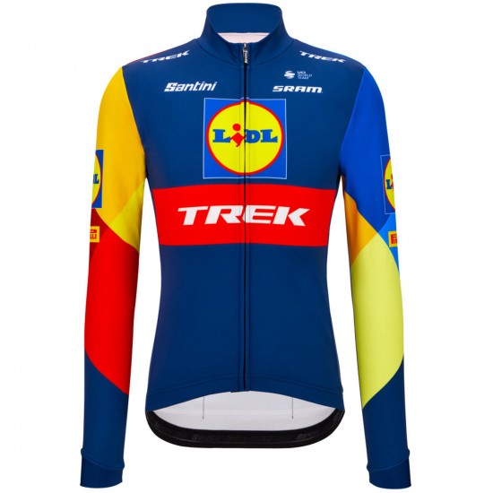 Bekleidung Herren Santini Lidl Trek 2024 langarm trikot Bekleidung Herren Santini Lidl Trek 2024 langarm trikot