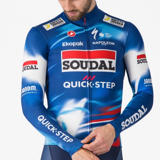 Bekleidung Herren Castelli Soudal Quick-Step 2025 Pro Thermal Mid langarm trikot