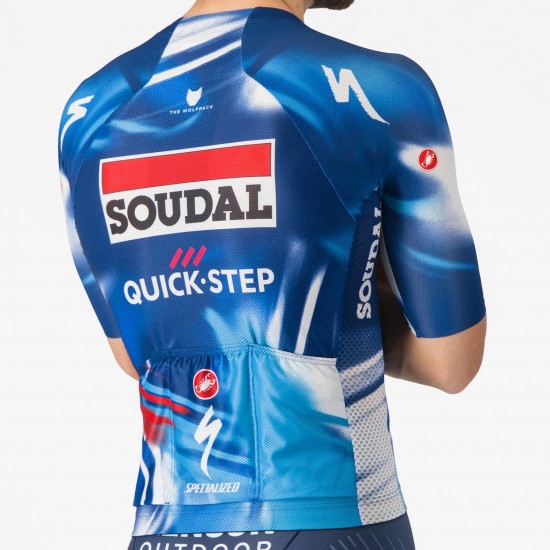 Bekleidung Herren Castelli Soudal Quick-Step 2025 Climber's A/C trikot Bekleidung Herren Castelli Soudal Quick-Step 2025 Climber's A/C trikot