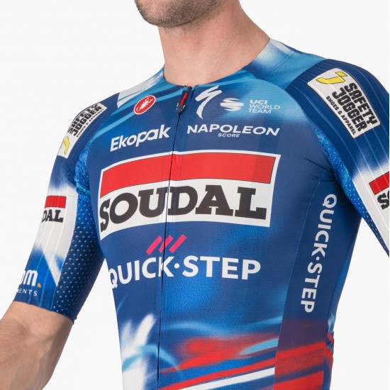 Bekleidung Herren Castelli Soudal Quick-Step 2025 Aero Race 8S trikot Bekleidung Herren Castelli Soudal Quick-Step 2025 Aero Race 8S trikot